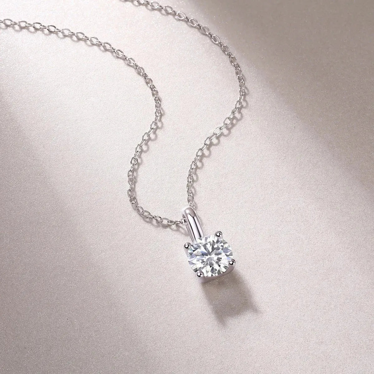 The Isadora set – Moissanite Necklace & Earrings - Chantal Vaulet