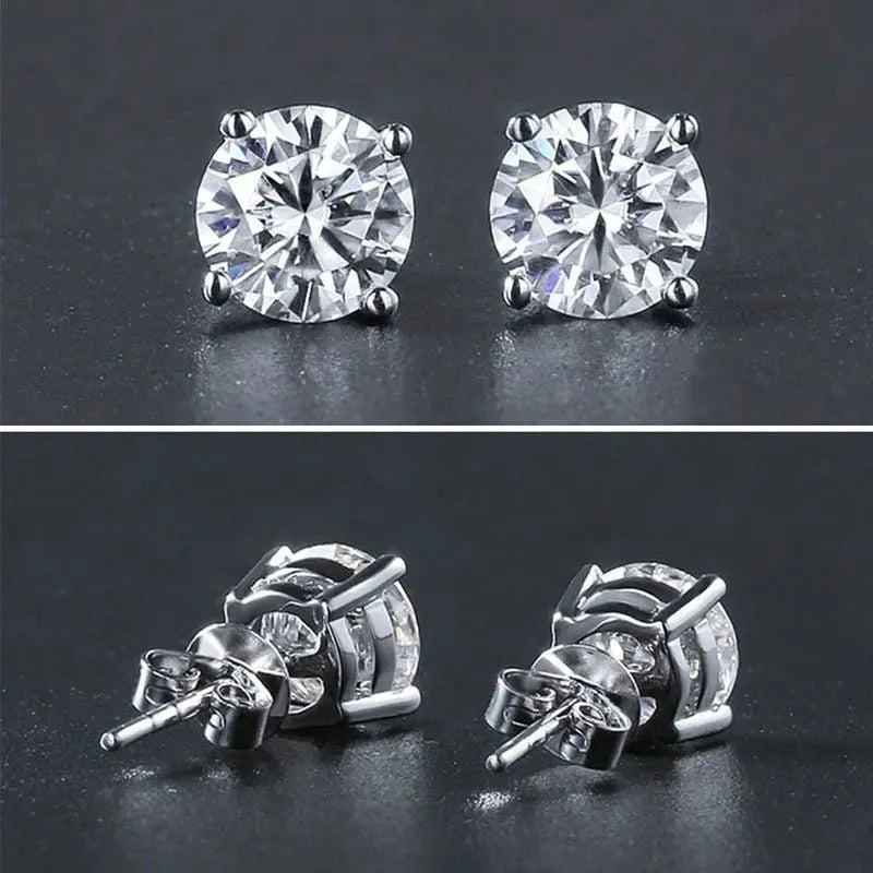 The Isadora set – Moissanite Necklace & Earrings - Chantal Vaulet