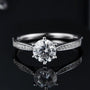The Isalyn 1CT Round-Cut Moissanite Ring - Chantal Vaulet