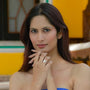 The Lilia Pear-Cut Moissanite Chevron Halo Ring - Chantal Vaulet
