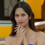 The Lilia Pear-Cut Moissanite Chevron Halo Ring - Chantal Vaulet