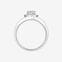The Lilia Pear-Cut Moissanite Chevron Halo Ring - Chantal Vaulet
