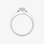 The Lilia Pear-Cut Moissanite Chevron Halo Ring - Chantal Vaulet