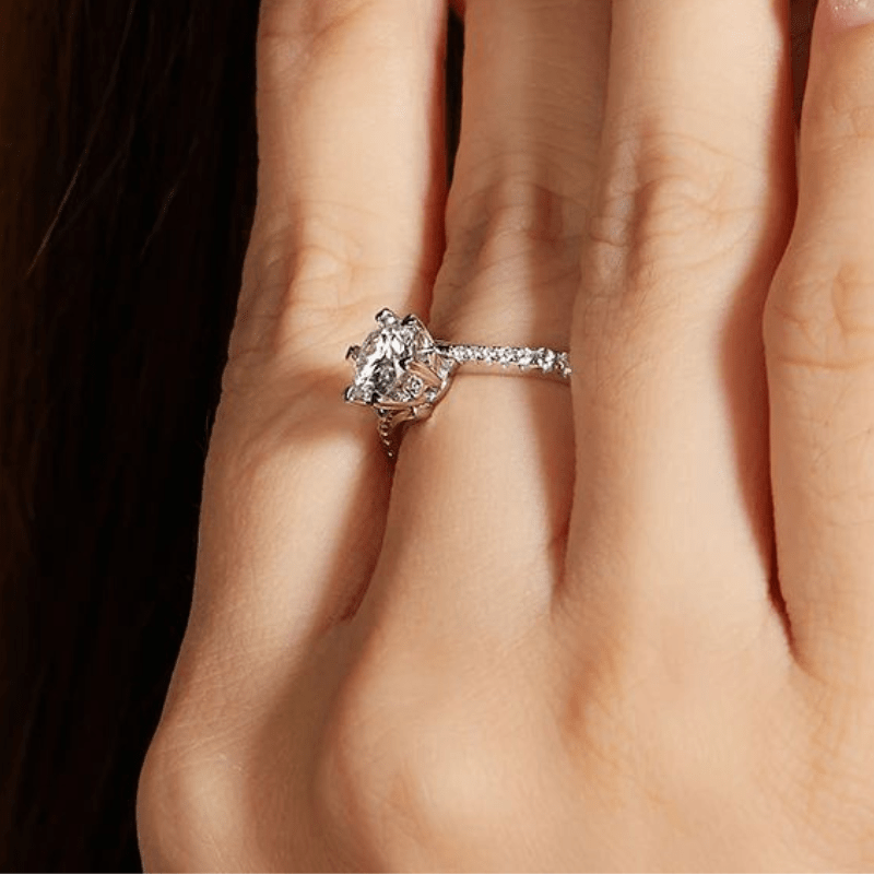 Shop The Lillian – Moissanite Side-Stone Engagement Ring 1CT today at Chantal Vaulet. Discover stunning jewelry collections, crafted for style and brilliance.