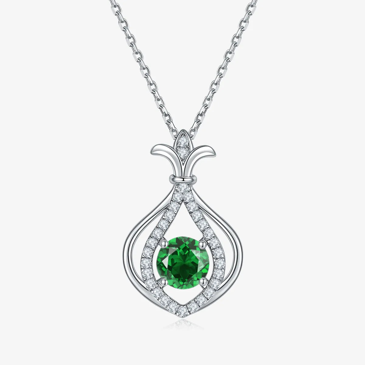 The Liravelle Gemstone Teardrop Necklace - Chantal Vaulet