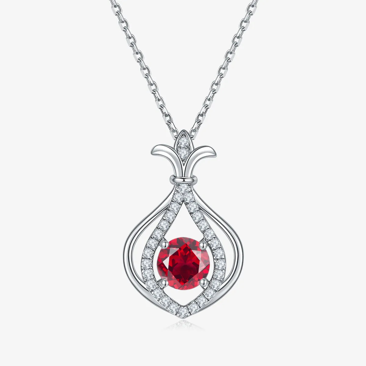 The Liravelle Gemstone Teardrop Necklace - Chantal Vaulet