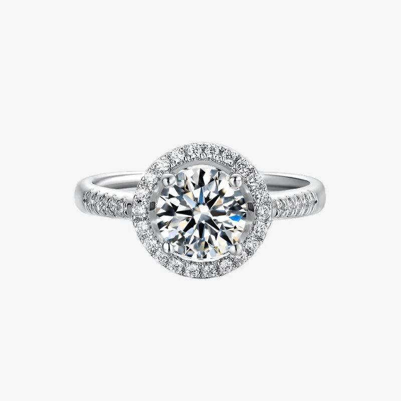 The Liravine Moissanite Halo Ring - Chantal Vaulet