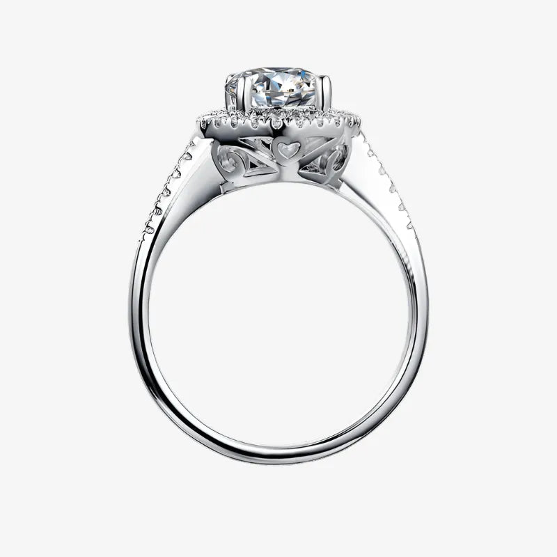 The Liravine Moissanite Halo Ring - Chantal Vaulet