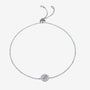 The Liva Moissanite Halo Adjustable Bracelet - Chantal Vaulet