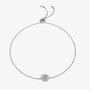 The Liva Moissanite Halo Adjustable Bracelet - Chantal Vaulet