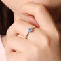 The Livia – Moissanite Solitaire Engagement Ring 0.5CT - Chantal Vaulet