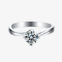 The Livia – Moissanite Solitaire Engagement Ring 0.5CT - Chantal Vaulet
