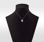 The Loravelle Moissanite Heart Halo Necklace - Chantal Vaulet