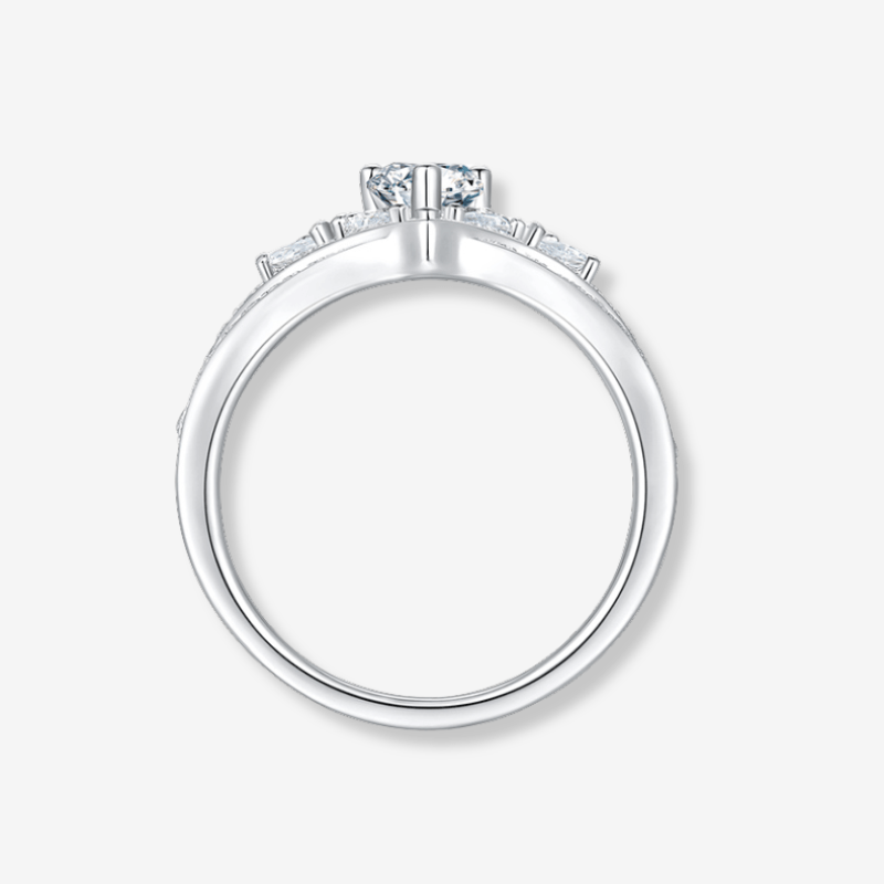 The Lorellia Moissanite Crown Ring - Chantal Vaulet