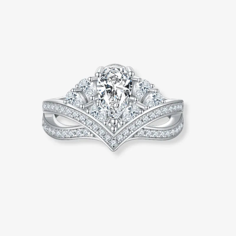 The Lorellia Moissanite Crown Ring - Chantal Vaulet