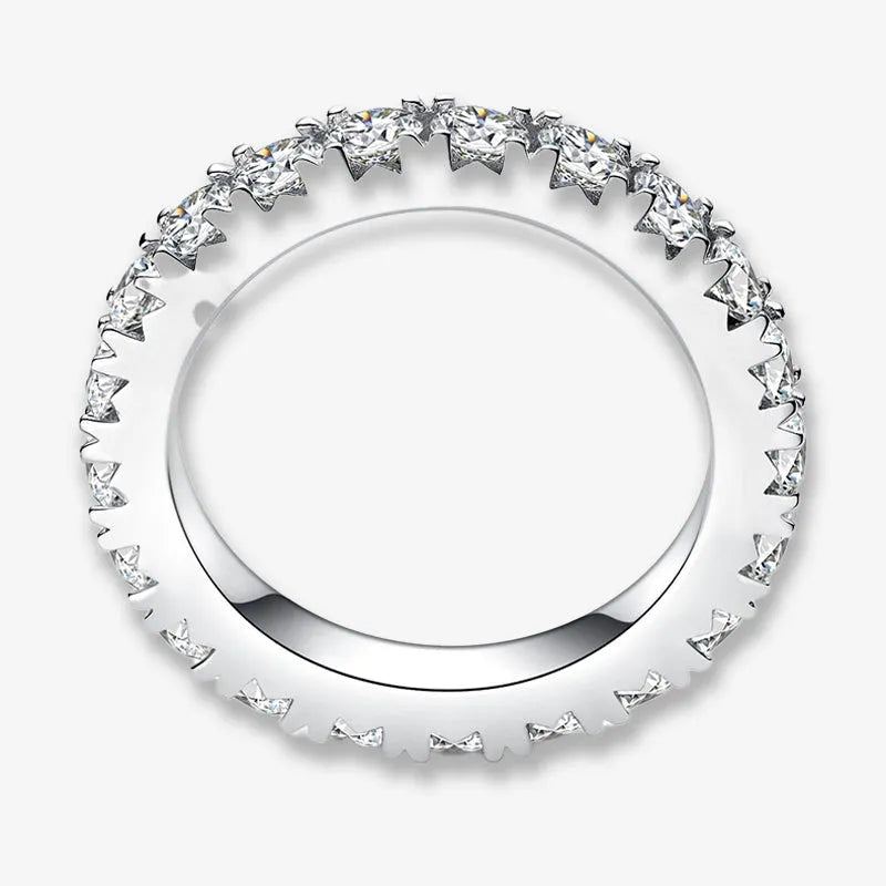 The Lorena Moissanite Prong-Set Eternity Band - Chantal Vaulet