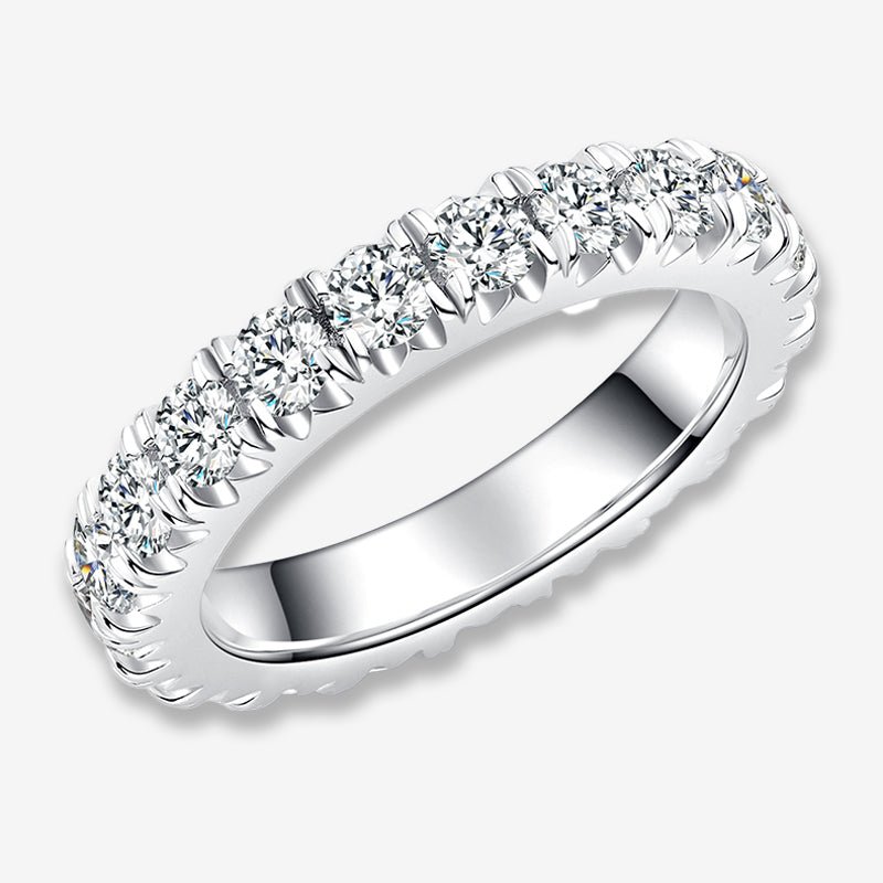 Shop The Lorena Moissanite Prong-Set Eternity Band today at Chantal Vaulet. Discover stunning jewelry collections, crafted for style and brilliance.