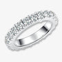 The Lorena Moissanite Prong-Set Eternity Band - Chantal Vaulet