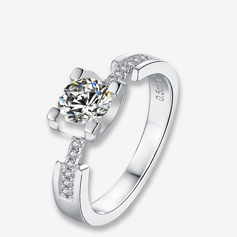 Shop The Lorentia Moissanite Pavé Ring today at Chantal Vaulet. Discover stunning jewelry collections, crafted for style and brilliance.