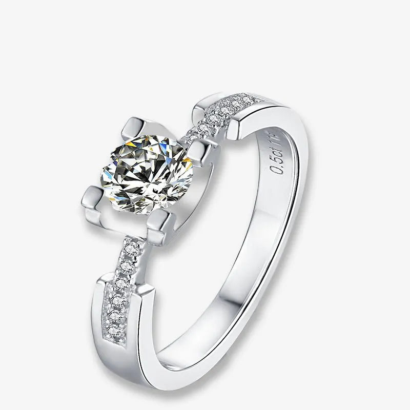 The Lorentia Moissanite Pavé Ring - Chantal Vaulet