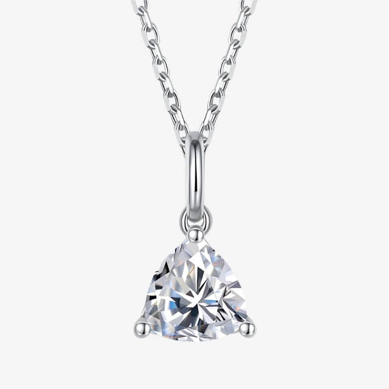 The Loriana Moissanite Trillion-cut Necklace - Chantal Vaulet