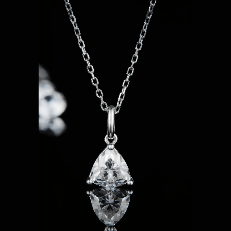 The Loriana Moissanite Trillion-cut Necklace - Chantal Vaulet