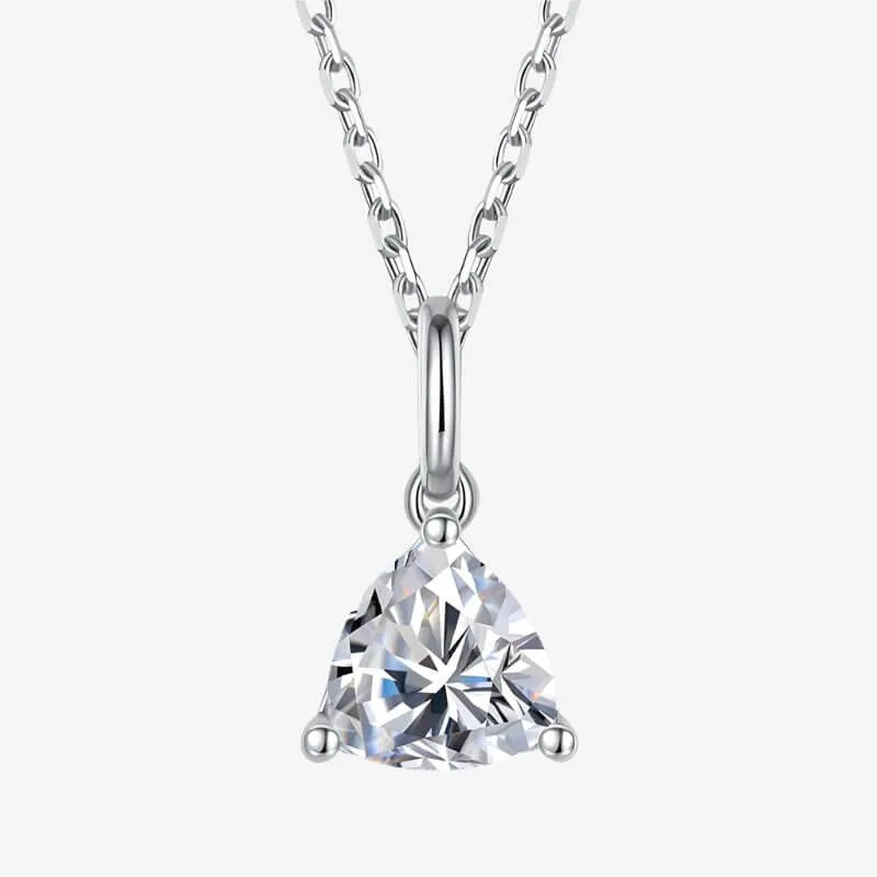 The Loriana Moissanite Trillion-cut Necklace - Chantal Vaulet