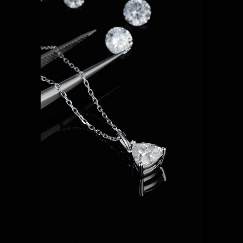 The Loriana Moissanite Trillion-cut Necklace - Chantal Vaulet