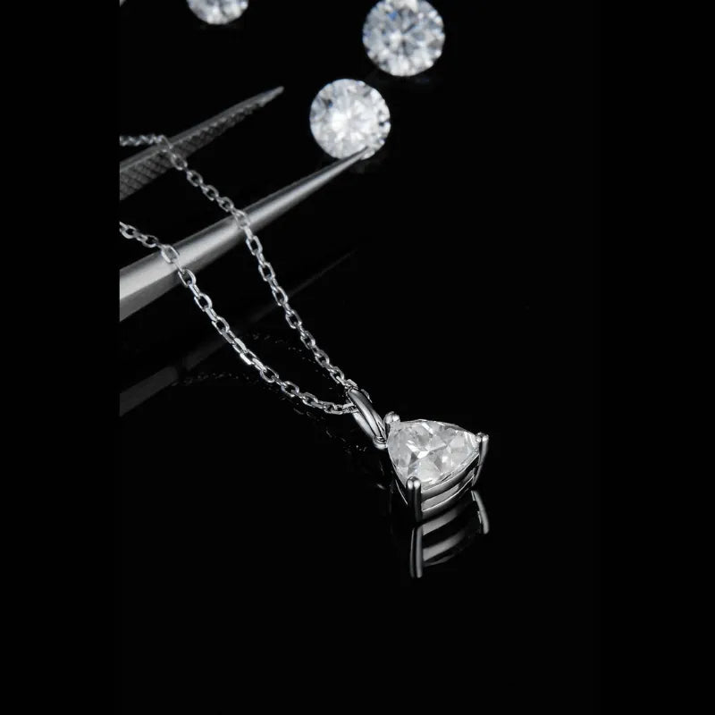 The Loriana Moissanite Trillion-cut Necklace - Chantal Vaulet