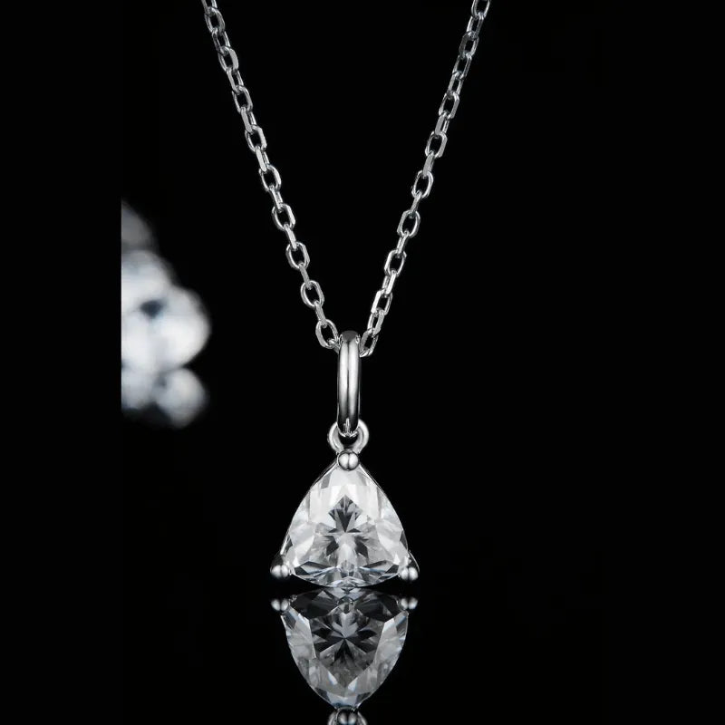 The Loriana Moissanite Trillion-cut Necklace - Chantal Vaulet