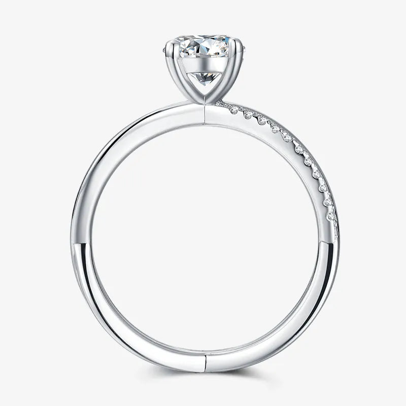The Lorivelle Moissanite Twist Ring - Chantal Vaulet