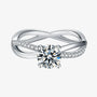 The Lorivelle Moissanite Twist Ring - Chantal Vaulet