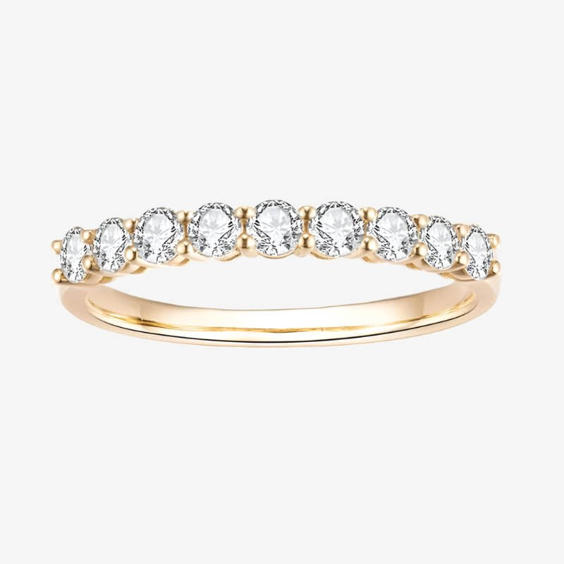 Buy The Luciella 2.5MM Moissanite or Lab Diamond Half Eternity Ring for only €795.00 at Chantal Vaulet!