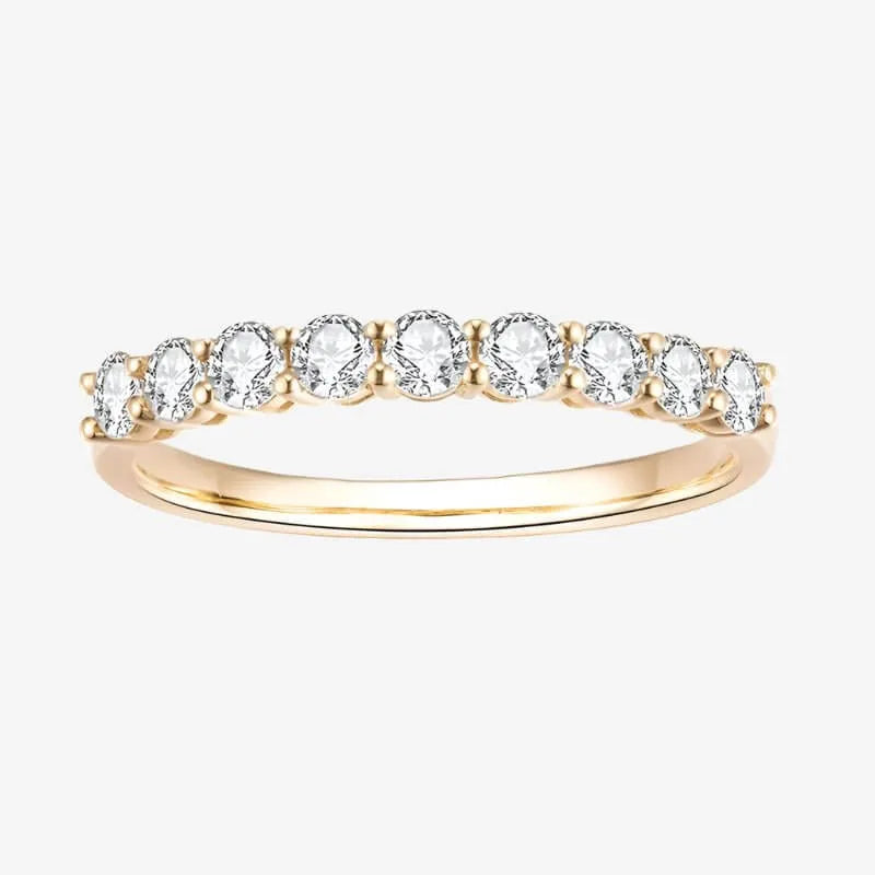 2.5MM Half Eternity Lab Diamond Ring – The Luciella | Chantal Vaulet - Chantal Vaulet