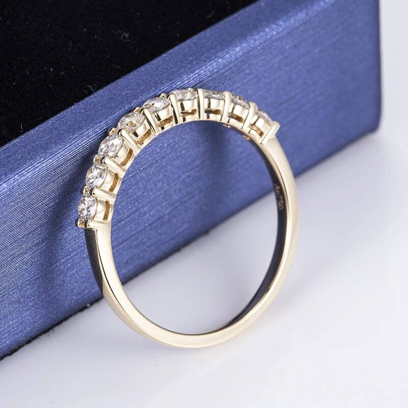 Buy The Luciella 2.5MM Moissanite or Lab Diamond Half Eternity Ring for only €795.00 at Chantal Vaulet!
