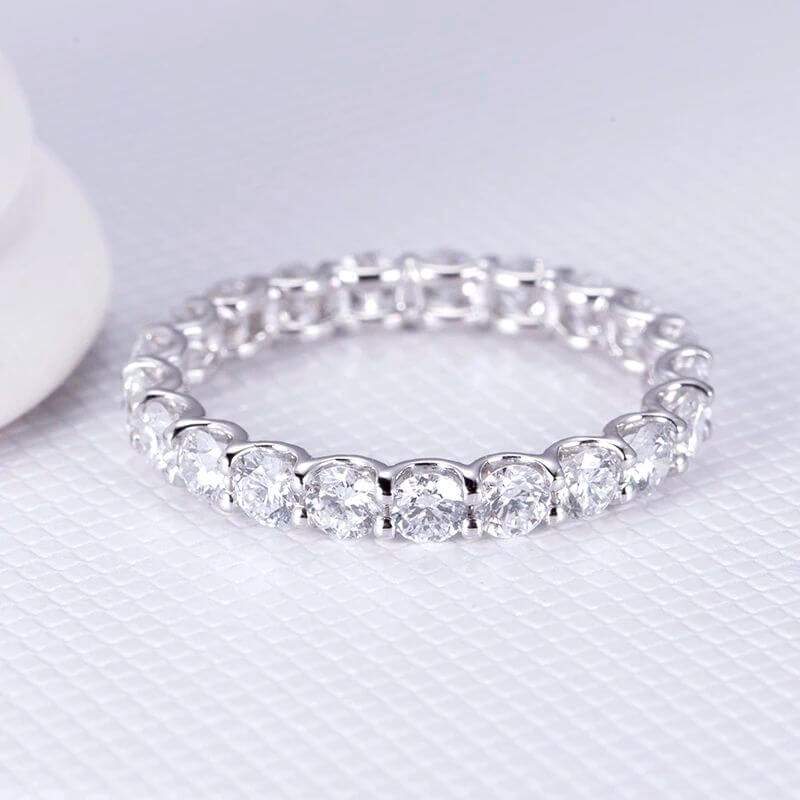 Buy The Lunessia 3.5MM Round Eternity Ring for only €1,250.00 at Chantal Vaulet!