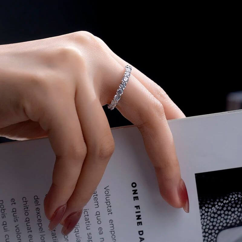 Buy The Lunessia 3.5MM Round Eternity Ring for only €1,250.00 at Chantal Vaulet!
