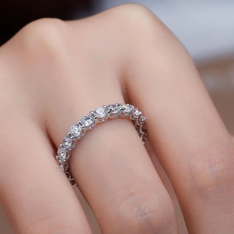 The Lunessia 3.5MM Round Eternity Ring - Chantal Vaulet