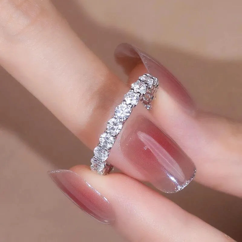 The Lunessia 3.5MM Round Eternity Ring - Chantal Vaulet