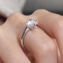 1.5 CT Round-Cut Moissanite or Lab Diamond Ring – The Maristela - Chantal Vaulet