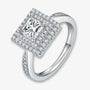 The Meliora Princess-Cut Moissanite Halo Ring - Chantal Vaulet