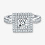 The Meliora Princess-Cut Moissanite Halo Ring - Chantal Vaulet
