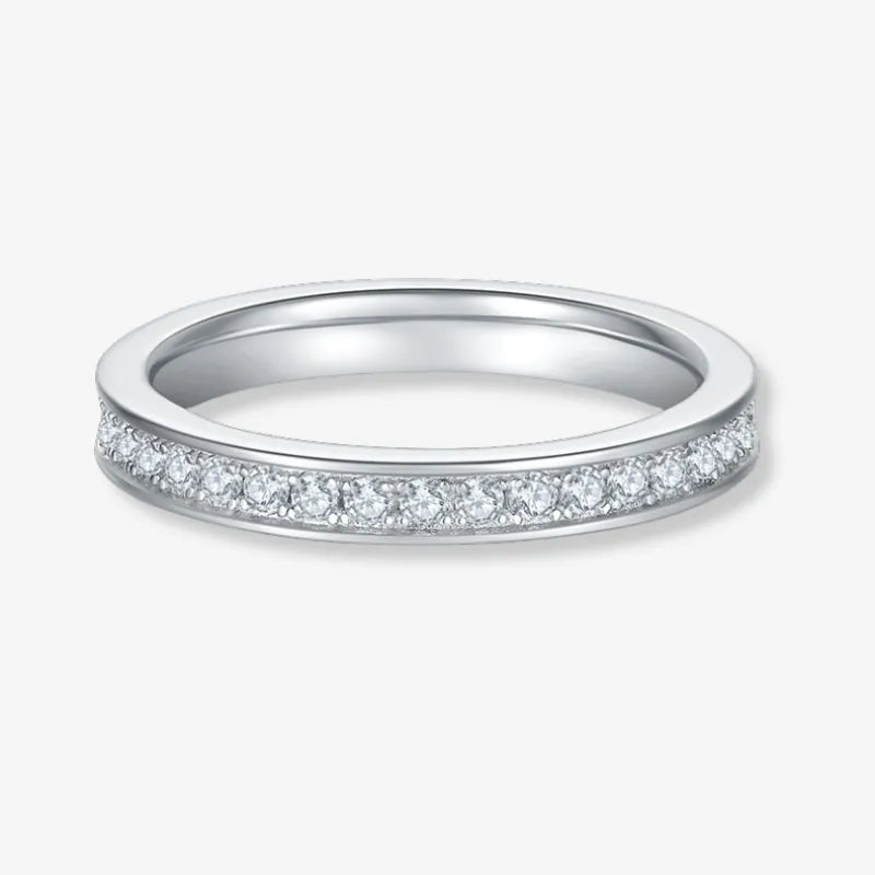The Milara Moissanite Channel-Set Eternity Band - Chantal Vaulet