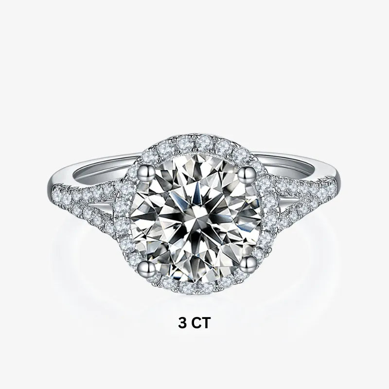 The Miralys Round Moissanite Ring (1.5CT, 2CT, 3CT) - Chantal Vaulet