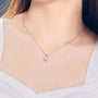 The Novalisse Moissanite Dancing Halo Necklace - Chantal Vaulet