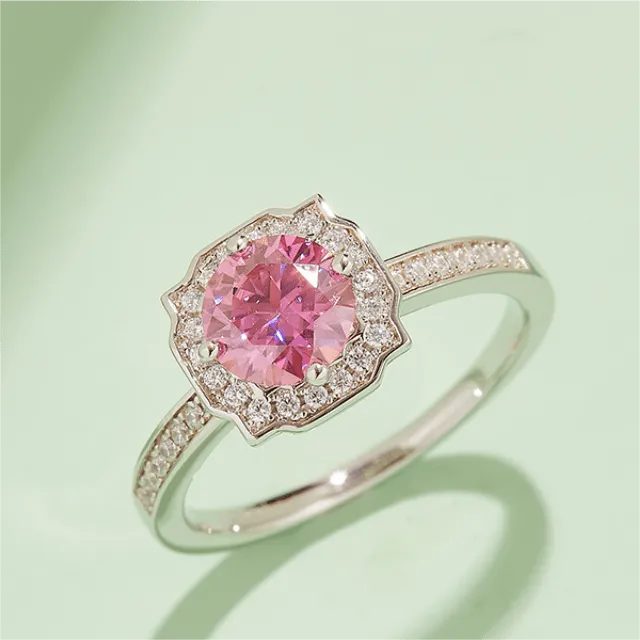 The Orliana Moissanite Halo Ring - Chantal Vaulet