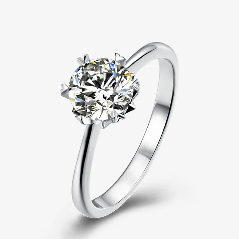 The Selene – Moissanite Solitaire Engagement Ring 1CT - Chantal Vaulet