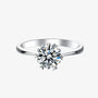 The Selene – Moissanite Solitaire Engagement Ring 1CT - Chantal Vaulet