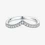 The Selina Moissanite Chevron Band - Chantal Vaulet
