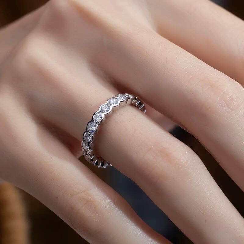 Buy The Sendrina Moissanite or Lab Diamond Eternity Band for only €995.00 at Chantal Vaulet!